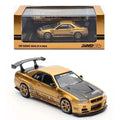 NISSAN SKYLINE GT-R R34 TOP SECRET GOLD INNO64 1:64 SCALE