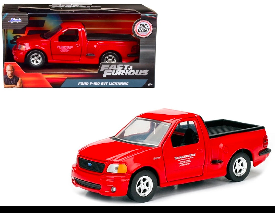 1:32 Brian's 1999 Ford F-150 SVT Lightning Pickup Truck Red "Fast & Furious"