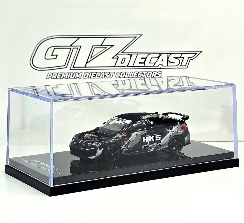 Motorhelix 1/64 Honda Civic TYPE R (FL5) HKS Matte Black M65320