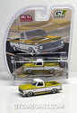 Greenlight 1:64 1972 Chevrolet C-10 Short Bed Custom – Mustard Yellow with White Two-Tone – Mijo Exclusives