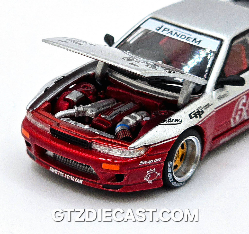 POPRACE 1/64 PANDEM SILVIA S13 - MOONTECH RED PR640258