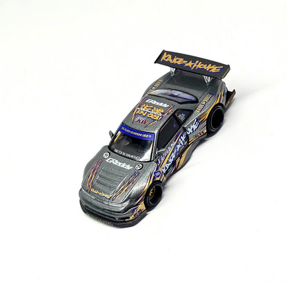 Kaido House x Mini GT Nissan Silvia S13-R Kaido Drift V1 Greddy – Gunmetal Gray