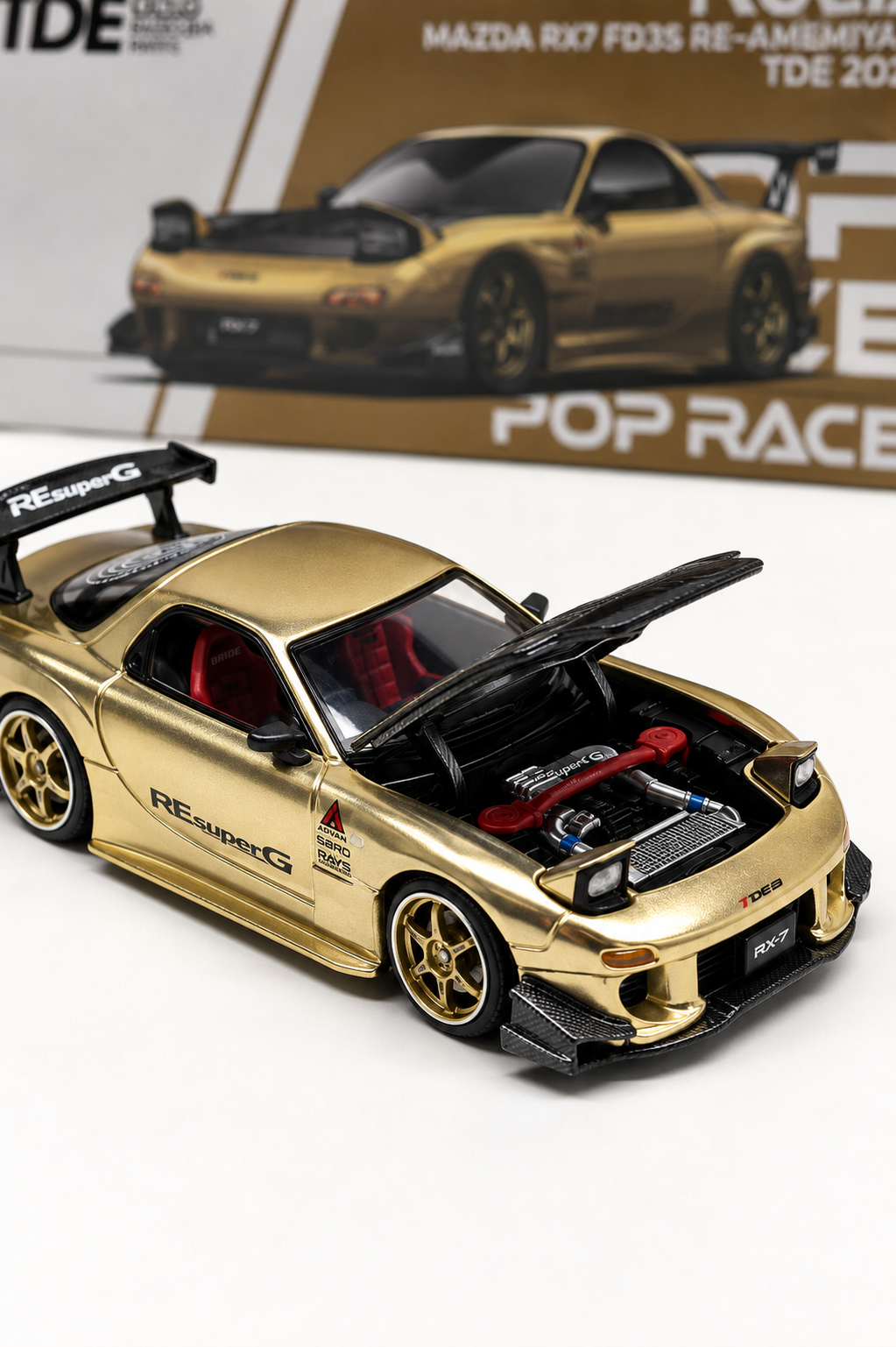 POPRACE 1/64 MAZDA RX7 FD3S RE-AMEMIYA TDE 2026 PR640512