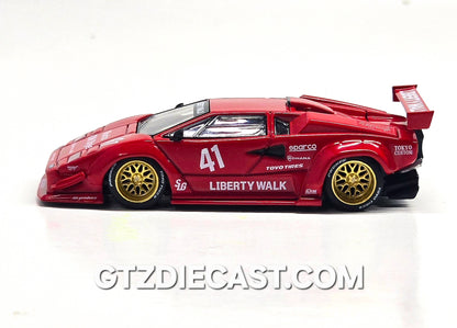 Mini GT #1100 1:64 Lamborghini Countach LB-WORKS – Red