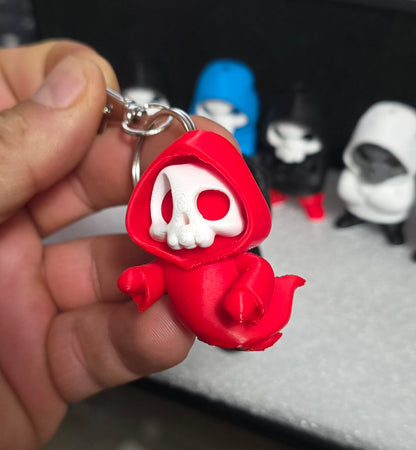 Skull Ghost Keychain