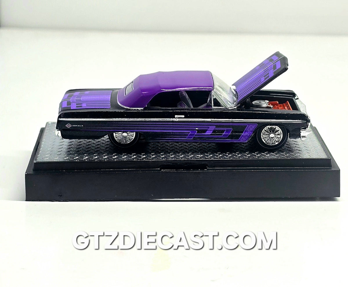 M2 Machines 1:64 1964 Chevrolet Impala SS 409 Convertible – Black – Hobby Exclusive