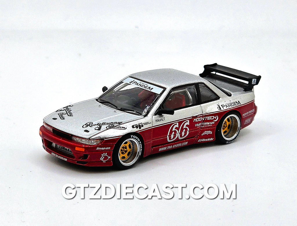POPRACE 1/64 PANDEM SILVIA S13 - MOONTECH RED PR640258