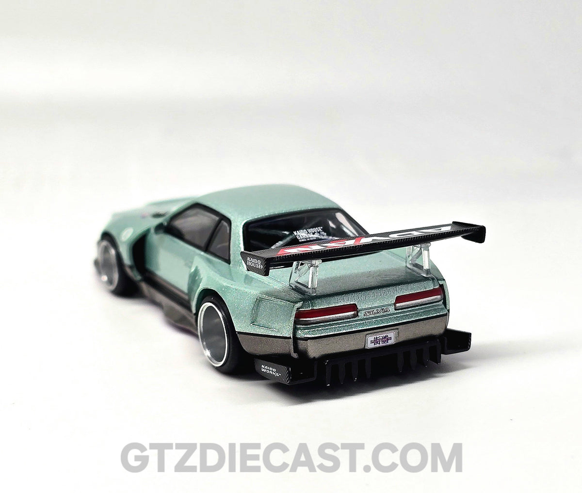 Kaido House x Mini GT Nissan Silvia S13-R – Sea Foam Green //232