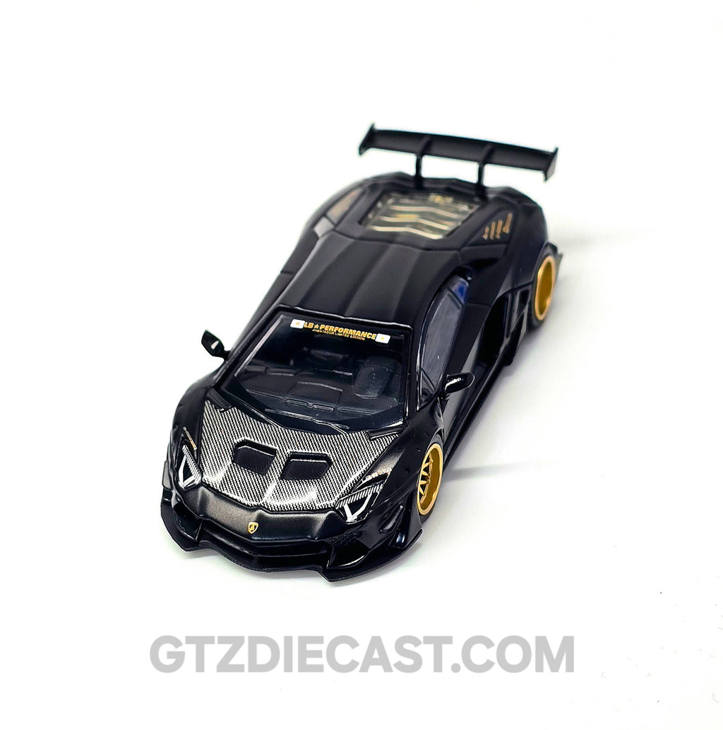 Mini GT 1:64 LB-WORKS Lamborghini Aventador Limited Edition – Matte Black #1087