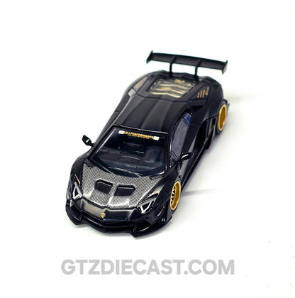 Mini GT 1:64 LB-WORKS Lamborghini Aventador Limited Edition – Matte Black