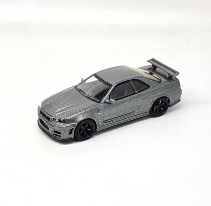 Mini GT 1:64 Nissan Skyline GT-R Dark Metal Gray (NISMO BNR34 CRS Version)