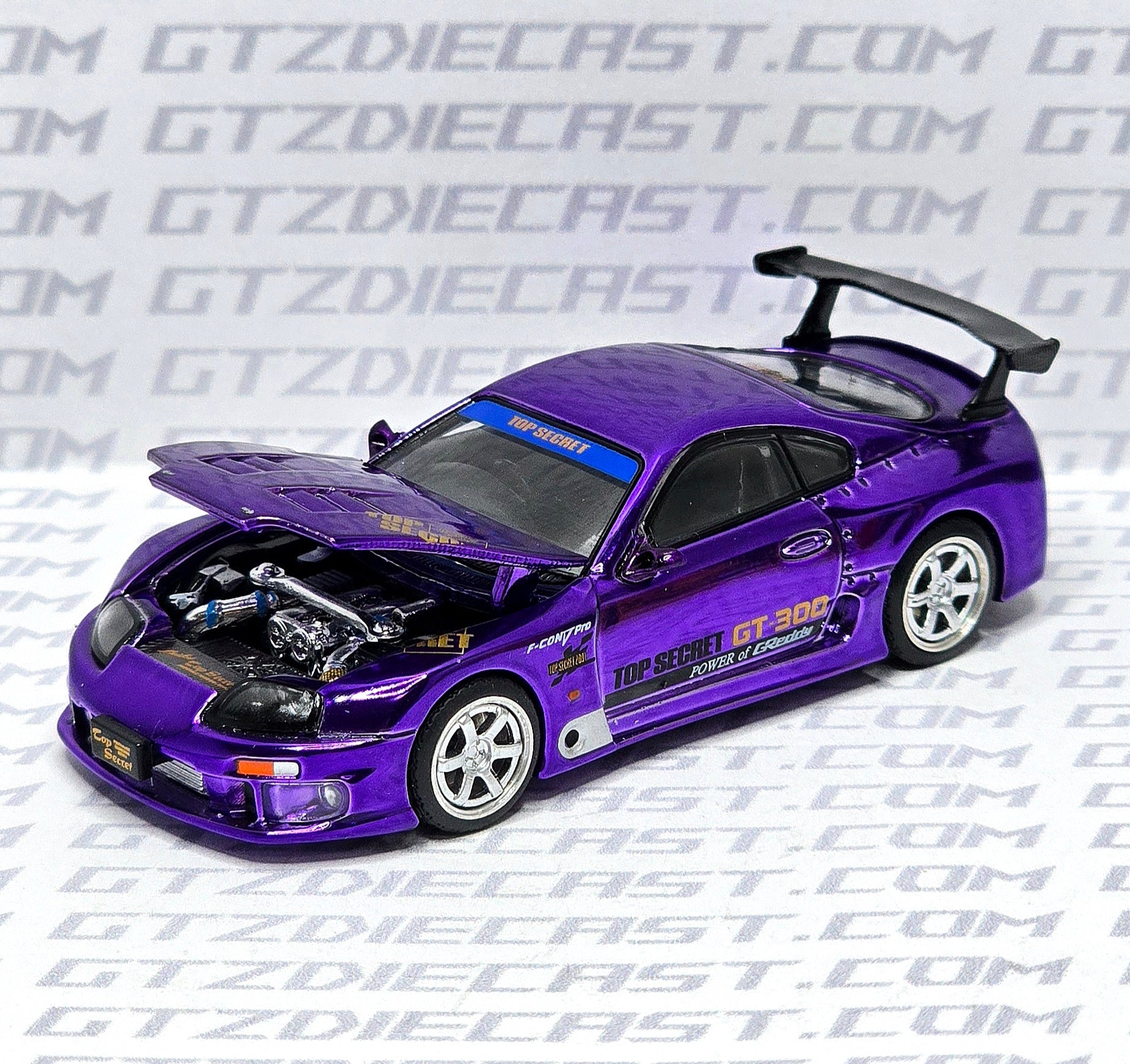 1:64 Pop Race Toyota Supra GT300 Top Secret 458 Tokyo Auto Salon 2025 Hong Kong