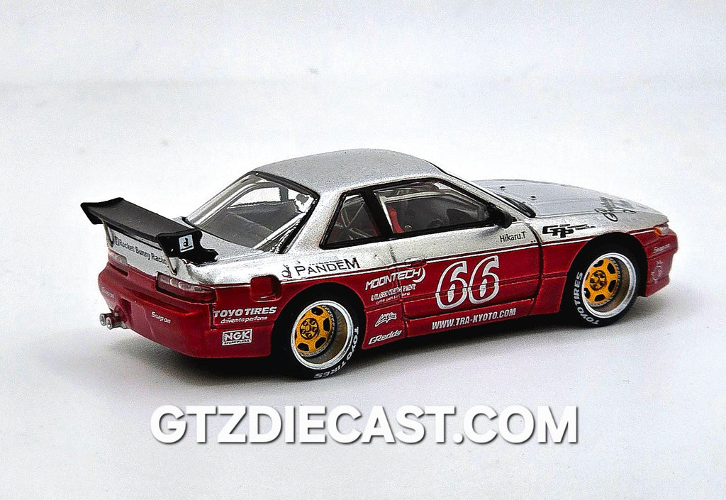 POPRACE 1/64 PANDEM SILVIA S13 - MOONTECH RED PR640258