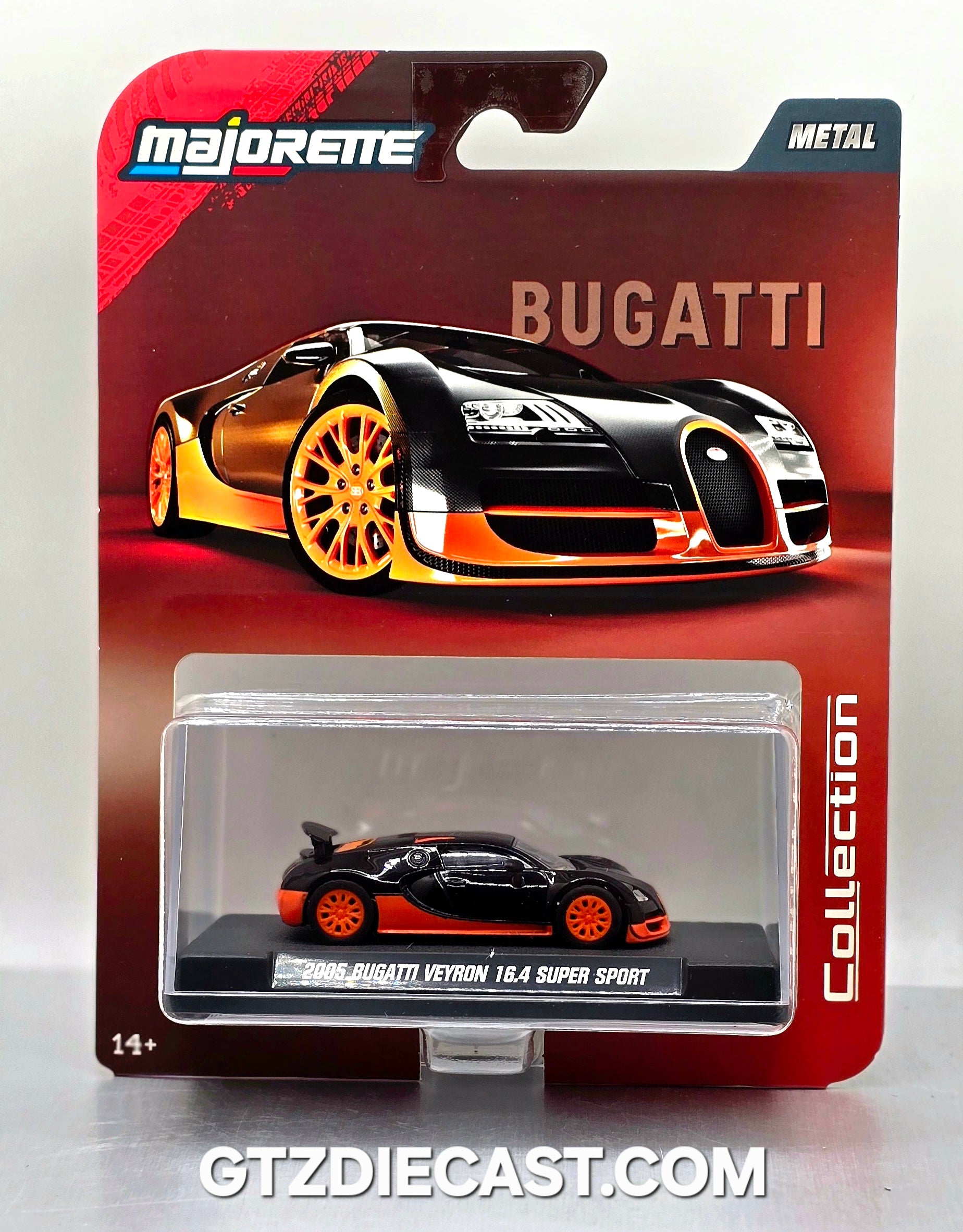Majorette 1:64 Collector Series Wave 3 2025 – 2005 Bugatti Veyron – Black