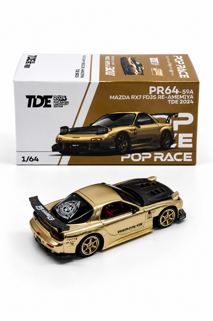 POPRACE 1/64 MAZDA RX7 FD3S RE-AMEMIYA TDE 2026 PR640512