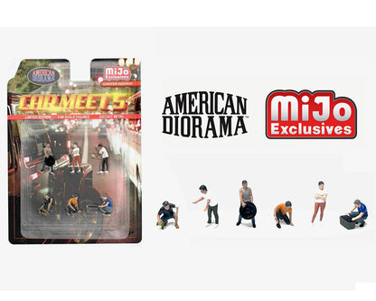 (Preorder) American Diorama 1:64 Figures Car Meet 5 – MiJo Exclusives