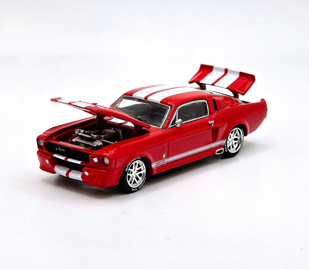 POPRACE 1/64 SHELBY MUSTANG GT500 RED PR640182