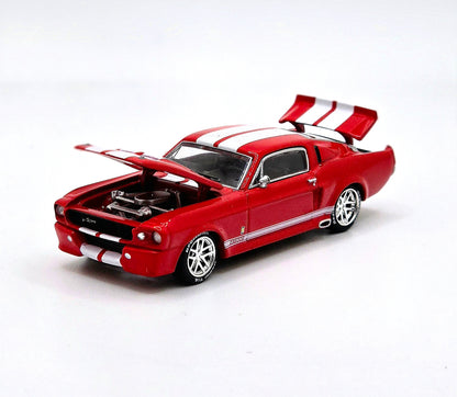 POPRACE 1/64 SHELBY MUSTANG GT500 RED PR640182