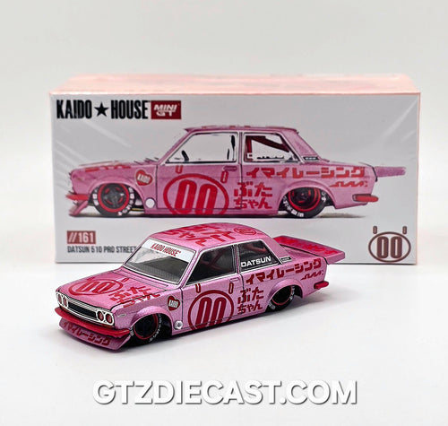 Kaido House x Mini GT 1:64 Datsun 510 Pro Street Buta V1 – Pink
