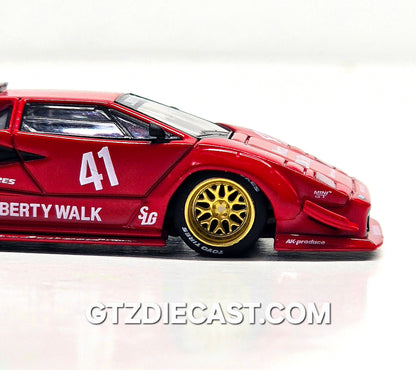 Mini GT #1100 1:64 Lamborghini Countach LB-WORKS – Red