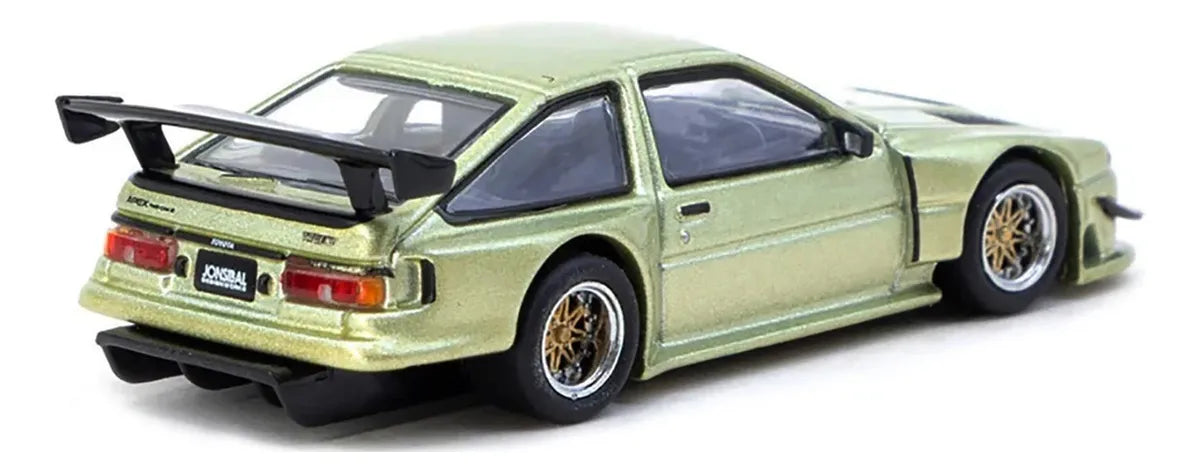 Tarmac Works 1:64 Toyota Sprinter Trueno AE86 Widebody Green JONSIBAL Designworks