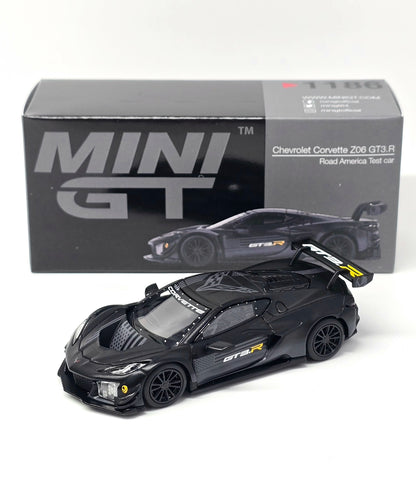 Mini GT 1:64 Chevrolet Corvette Z06 GT3.R Road America Test car – Black