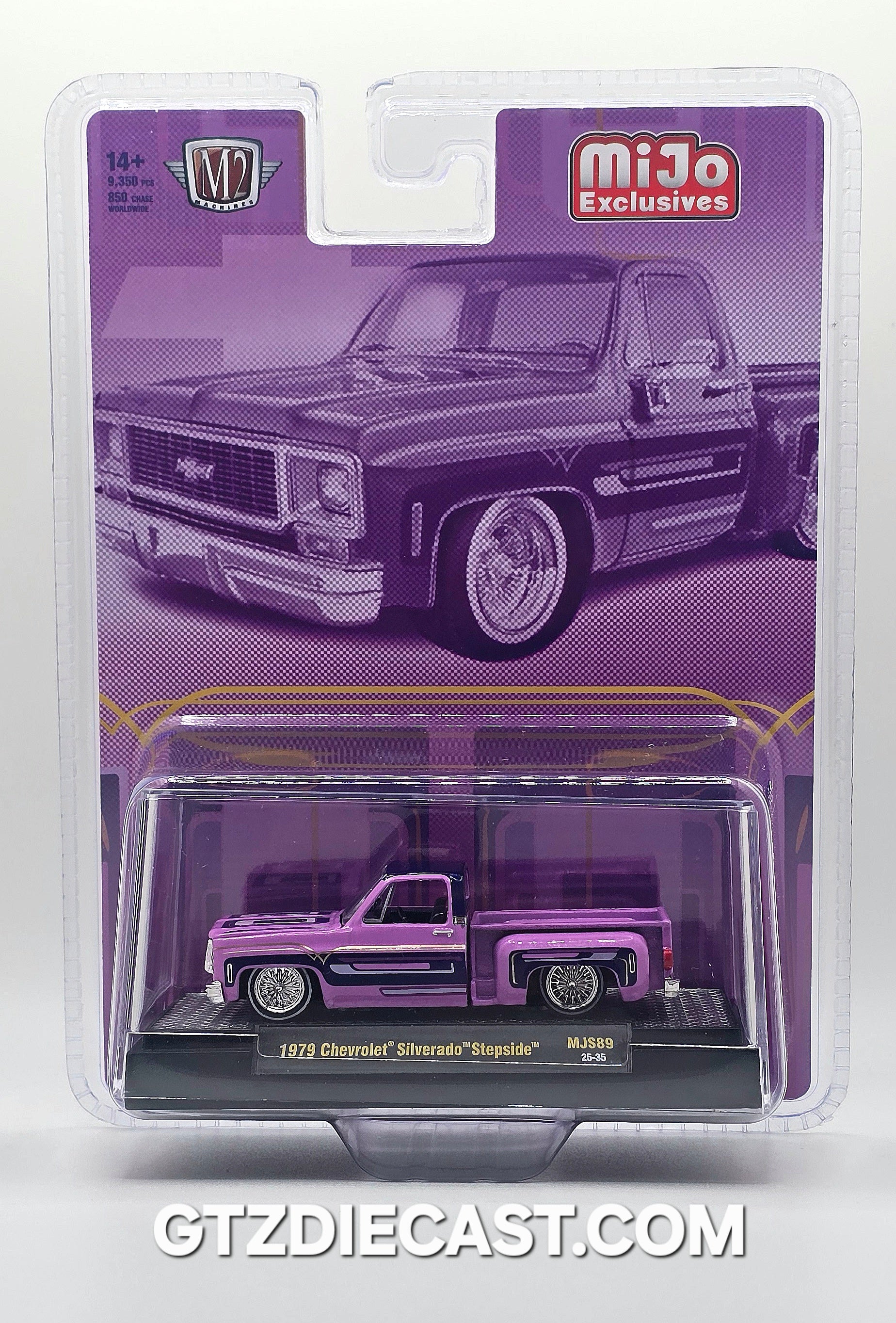 M2 Machines 1:64 1978 Chevrolet Silverado Stepside Lowriders Purple