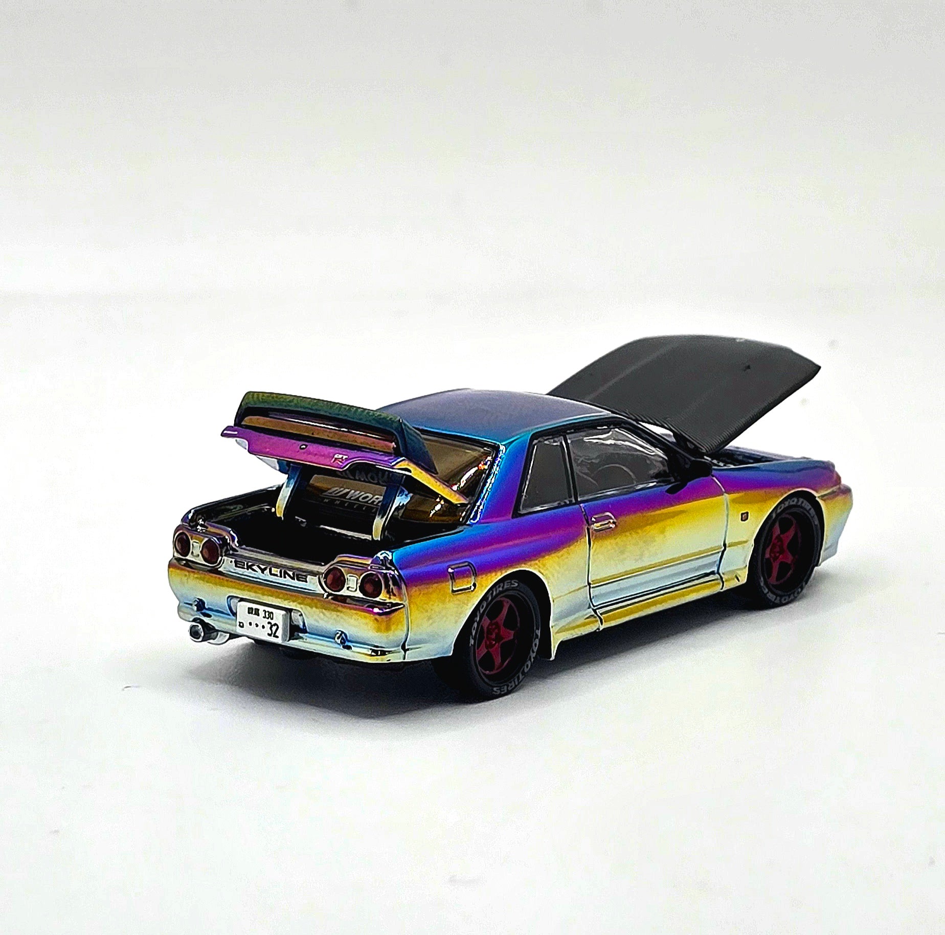 POPRACE 1/64 SKYLINE GT-R R32 Magic Chrome VANCOUVER Edition