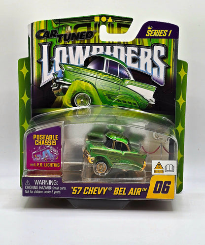 CarTuned 1:64 Lowriders SHOW GLOW Series 1 Assortment of 8 Styles 2025 – L.E.D. Light Up Chassis