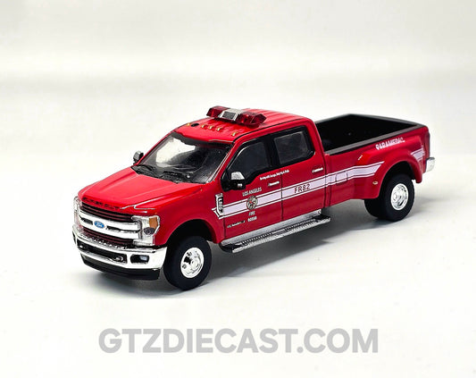 Greenlight 1:64 First Responder Series 5 – 2018 Ford F-350 Los Angeles Fire Department – Solid Pack