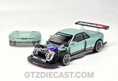 Kaido House x Mini GT Nissan Silvia S13-R – Sea Foam Green //232