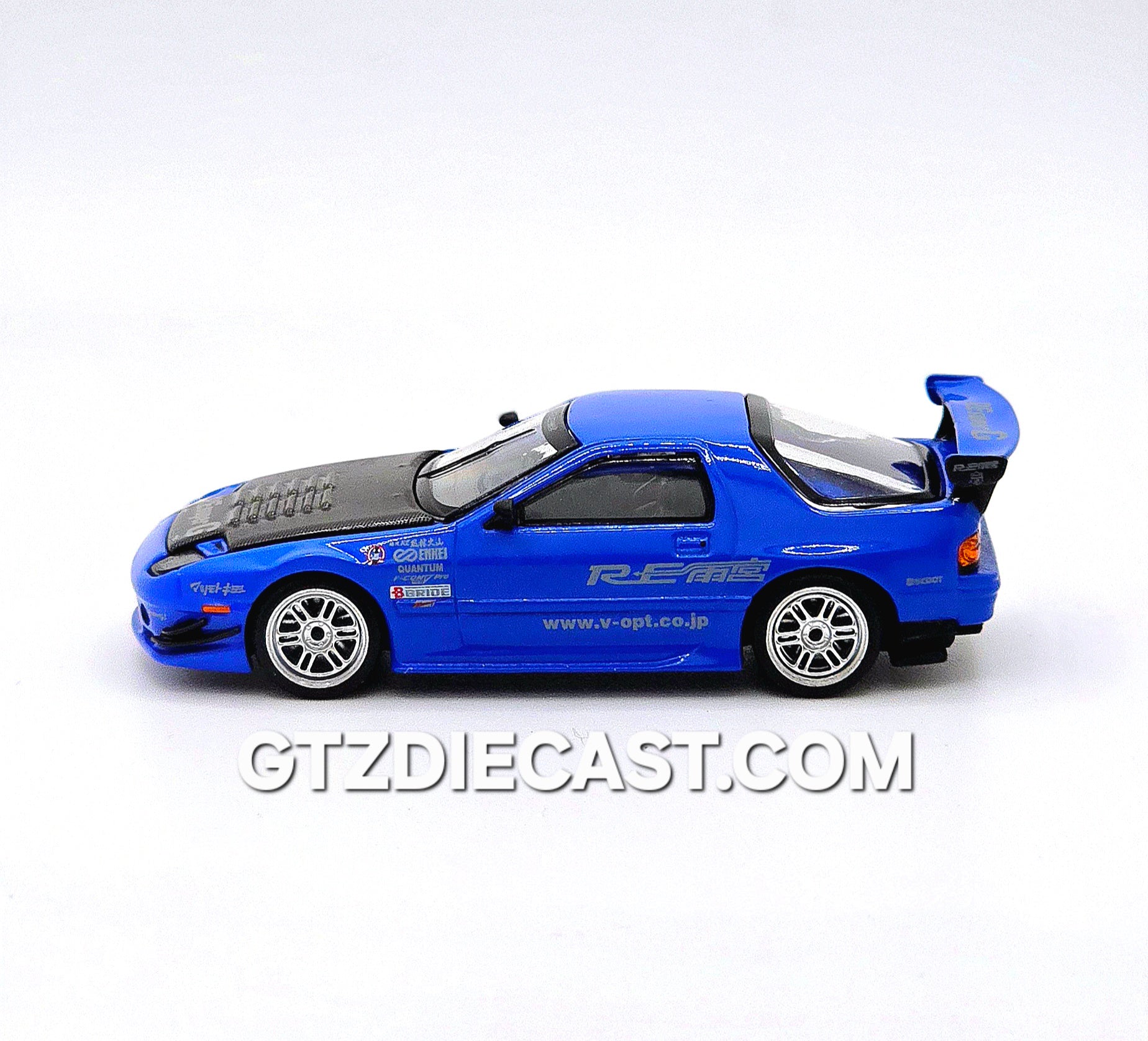 Pop Race Mazda RX7 FC3S RE-Amemiya Blue 640290 1/64
