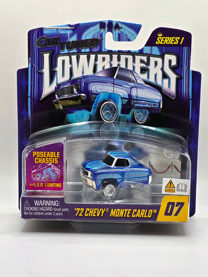 CarTuned 1:64 Lowriders SHOW GLOW Series 1 Assortment of 8 Styles 2025 – L.E.D. Light Up Chassis