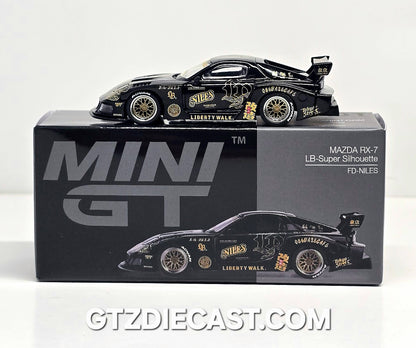 Mini GT #1101 1:64 MAZDA RX-7 LB-Super Silhouette FD-NILES – Black
