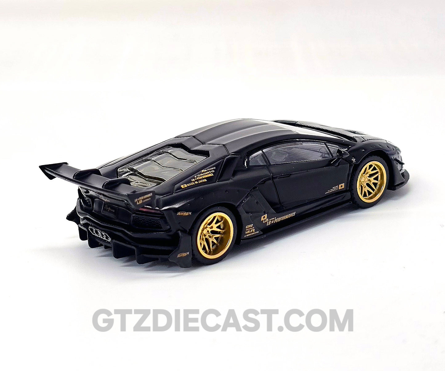 Mini GT 1:64 LB-WORKS Lamborghini Aventador Limited Edition – Matte Black