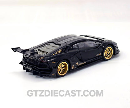 Mini GT 1:64 LB-WORKS Lamborghini Aventador Limited Edition – Matte Black