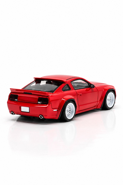 Model Model 1:64 Pandem Mustang red Diecast Model Car