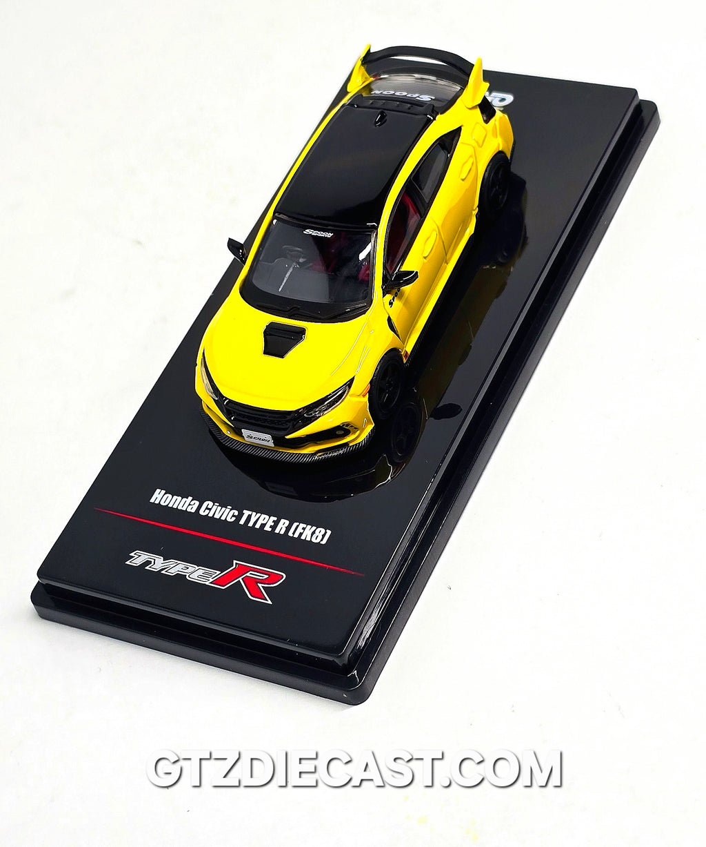 Inno64 1:64 HONDA CIVIC TYPE-R (FK8) Yellow IN64-FK8-YL