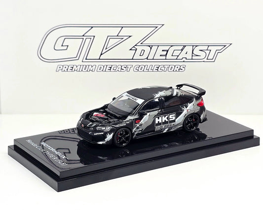 Motorhelix 1/64 Honda Civic TYPE R (FL5) HKS Matte Black M65320