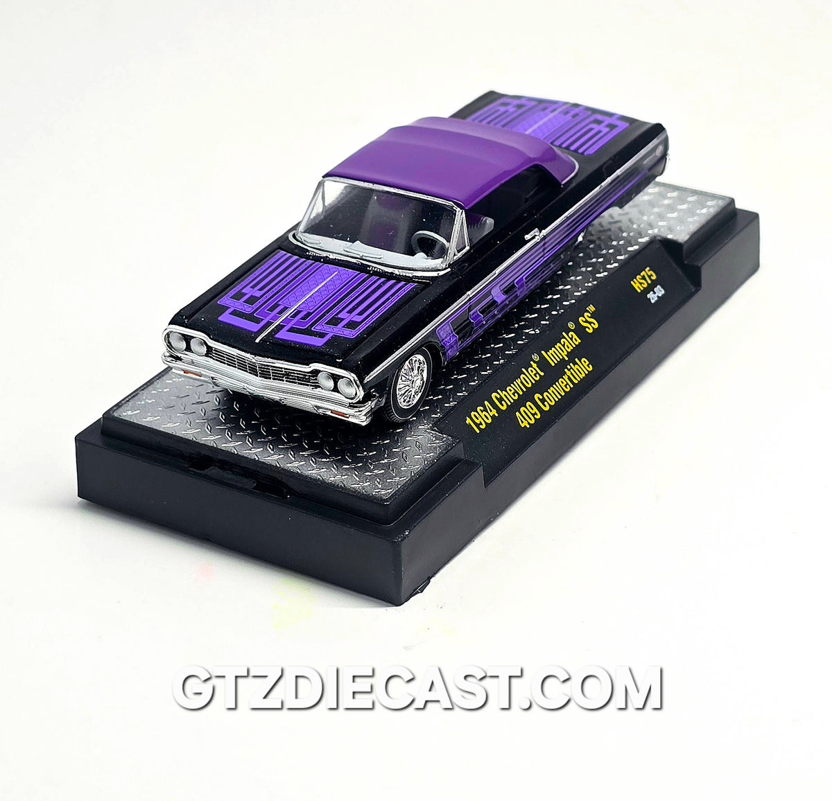 M2 Machines 1:64 1964 Chevrolet Impala SS 409 Convertible – Black – Hobby Exclusive