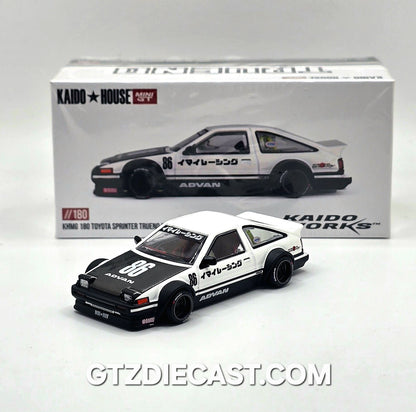 Kaido House x Mini GT 1:64 Toyota AE86 Sprinter Trueno Kaido Street V1- White
