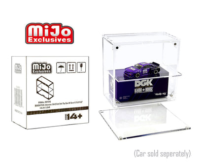 Showcase 1:64 2-Car Desk Top Collector Display Case (5"x2.5"x4.75") - MiJo Exclusives