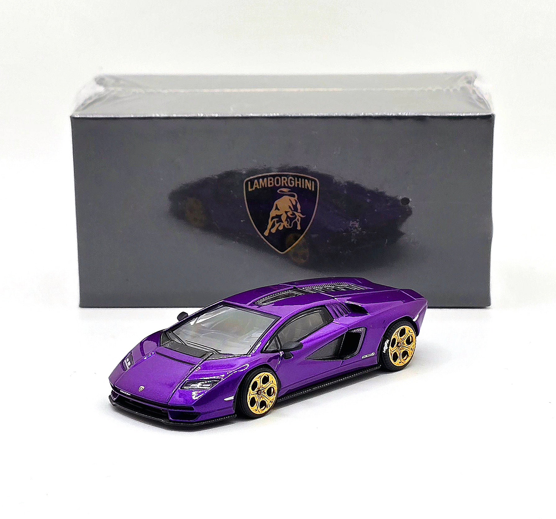 POPRACE 1/64 LAMBORGHINI COUNTACH LPI 800-4 Special Edition in Shimmery Viola Pasifae HONG KONG TOYCAR SALON 2025 PR640293