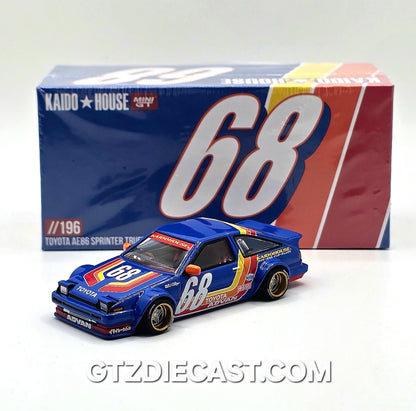 Kaido House x Mini GT 1:64 Toyota AE86 Sprinter Trueno Kaido Racing V1- Blue