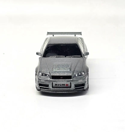 Mini GT 1:64 Nissan Skyline GT-R Dark Metal Gray (NISMO BNR34 CRS Version)