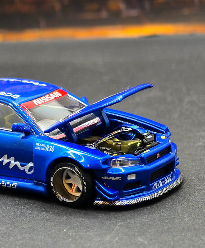 Kaido House //055 Nissan Skyline GT-R R34 V3 Blue
