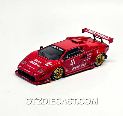 Mini GT #1100 1:64 Lamborghini Countach LB-WORKS – Red