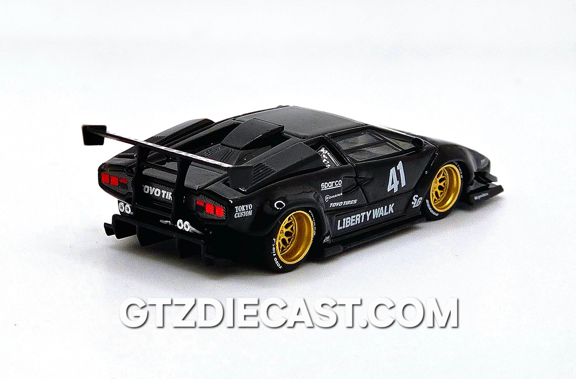 Mini GT 1:64 Lamborghini Countach LB-WORKS Black #1081