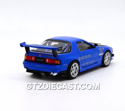 Pop Race Mazda RX7 FC3S RE-Amemiya Blue 640290 1/64