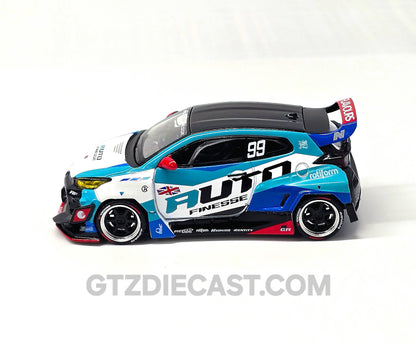 Pop Race Pandem Toyota GR Yaris Auto Finesse Blue White 012 Enigma Exclusive